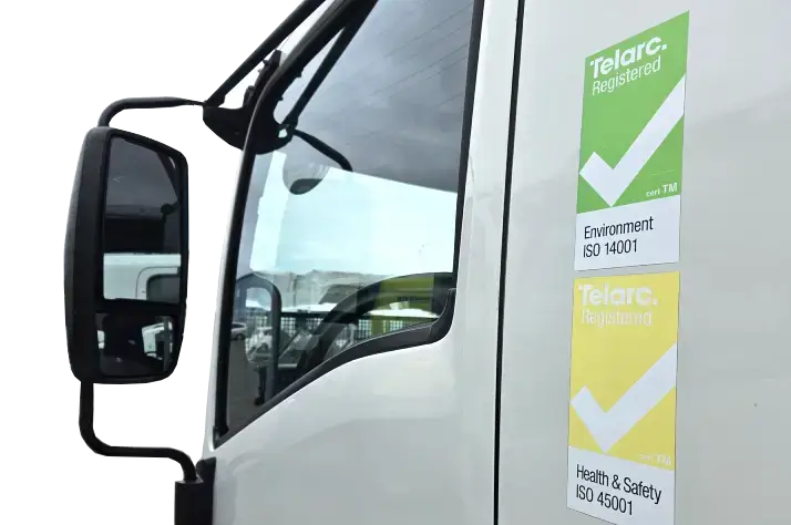 Rubbish Direct Truck with Iso 14001 Environmental and Iso 45001 Health and Safety Certification