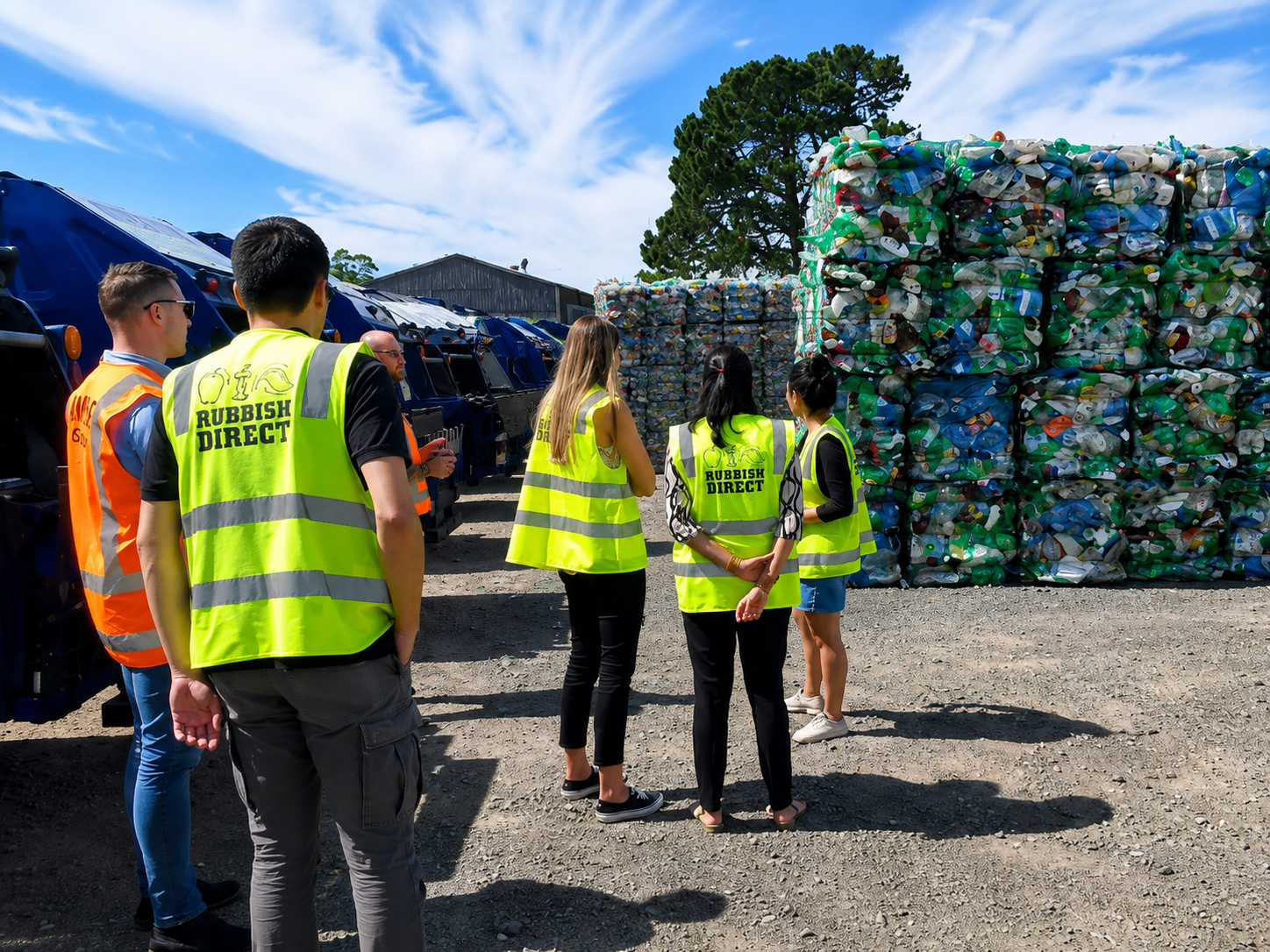 Customers Visiting the Rubbish Direct Recycling Facility