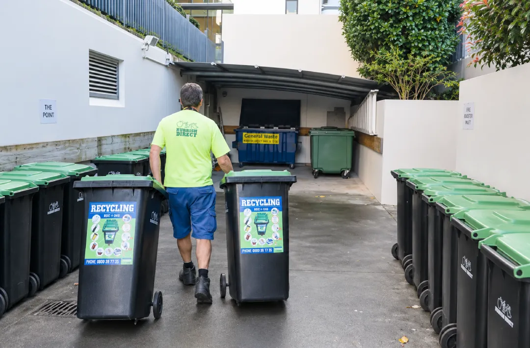 Modern Apartment Building Served by Rubbish Direct