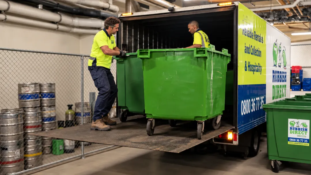 Rubbish Direct Waste Collection Service at a Commercial Auckland Site