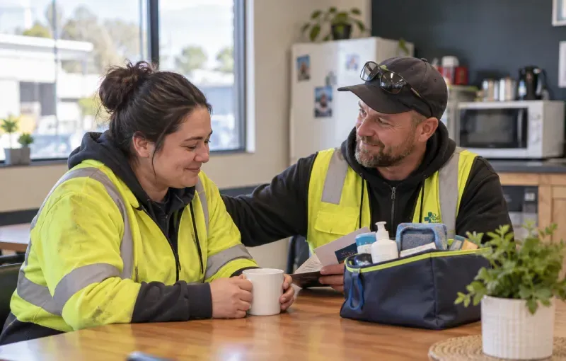 Rubbish Direct Employees Supporting Each Other at Work